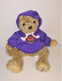 Herrington Bear Collection HARD ROCK Plush 12" in Purple Hoodie Limited Edition from 2009 - sandeesmemoriesandcollectibles.com