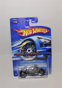 Hot Wheels DODGE TOMAHAWK Silver Cycle #176 from 2005 - sandeesmemoriesandcollectibles.com