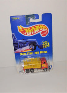 Hot Wheels FORD STAKE BED TRUCK Diecast Vehicle #237 from 1991 - sandeesmemoriesandcollectibles.com
