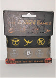 The World of the Hunger Games RUBBER WRIST BAND SET from 2015 - sandeesmemoriesandcollectibles.com