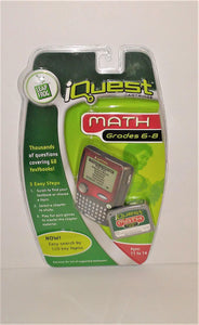 Leap Frog IQUEST MATH Grades 6-8 Educational Cartridge for ages 11-14 - sandeesmemoriesandcollectibles.com