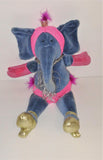 Jellycat Elephant "I Am Diva" Las Vegas Showgirl Bean Bag Plush 10" Tall Retired - sandeesmemoriesandcollectibles.com