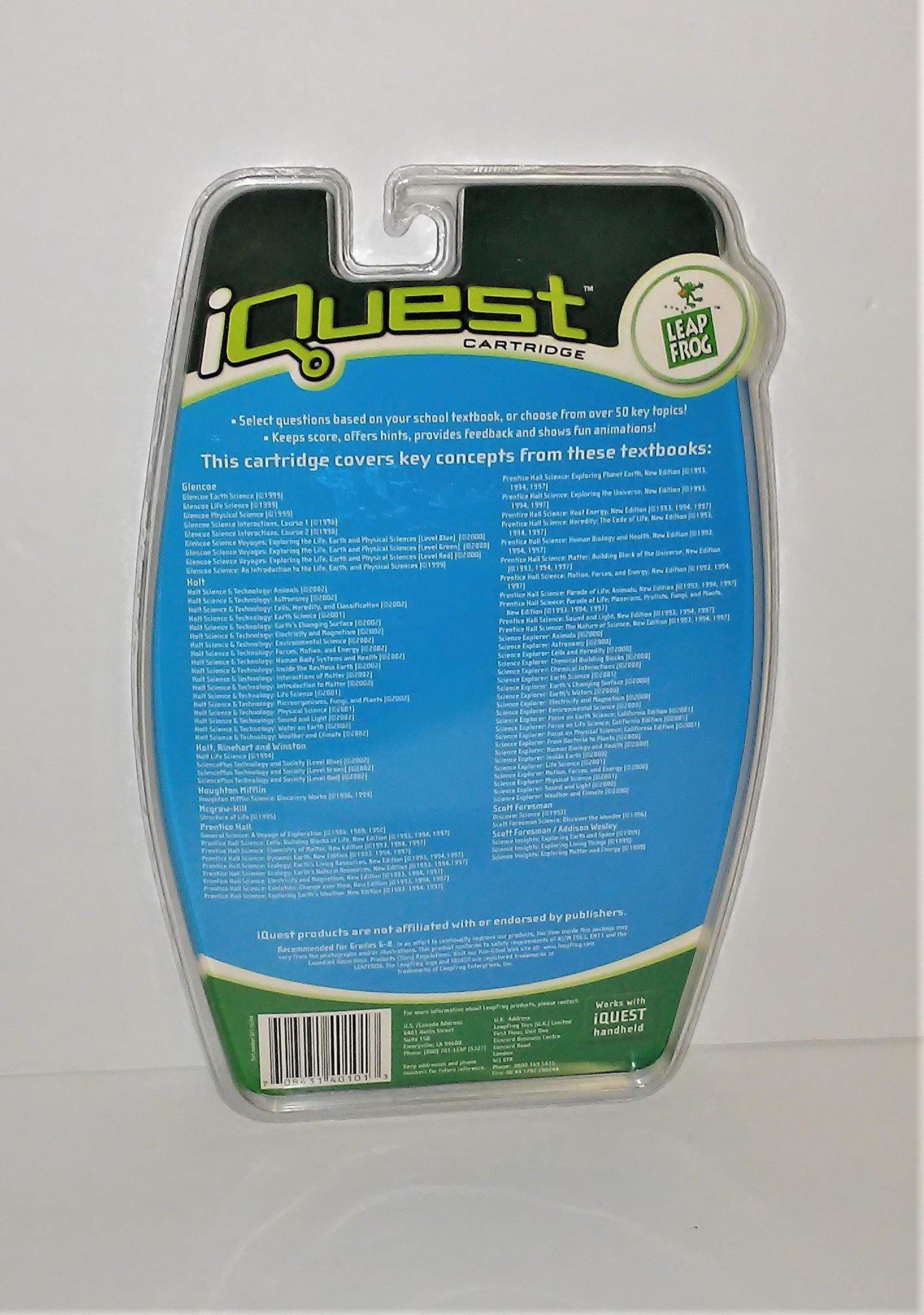 Leap Frog IQuest SCIENCE Grades 6-8 Cartridge with 100 Key Topics