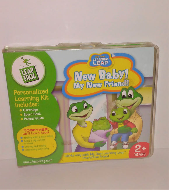 Leap Frog My Own Learning Leap NEW BABY! MY NEW FRIEND! Book and Cartridge - sandeesmemoriesandcollectibles.com