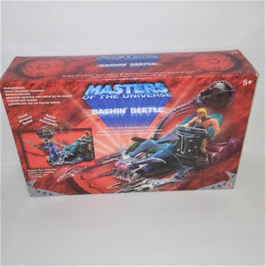 Masters of the Universe He-Man Grab 'N Bash BASHIN' BEETLE Battle Vehicle from 2002 #56560 - sandeesmemoriesandcollectibles.com