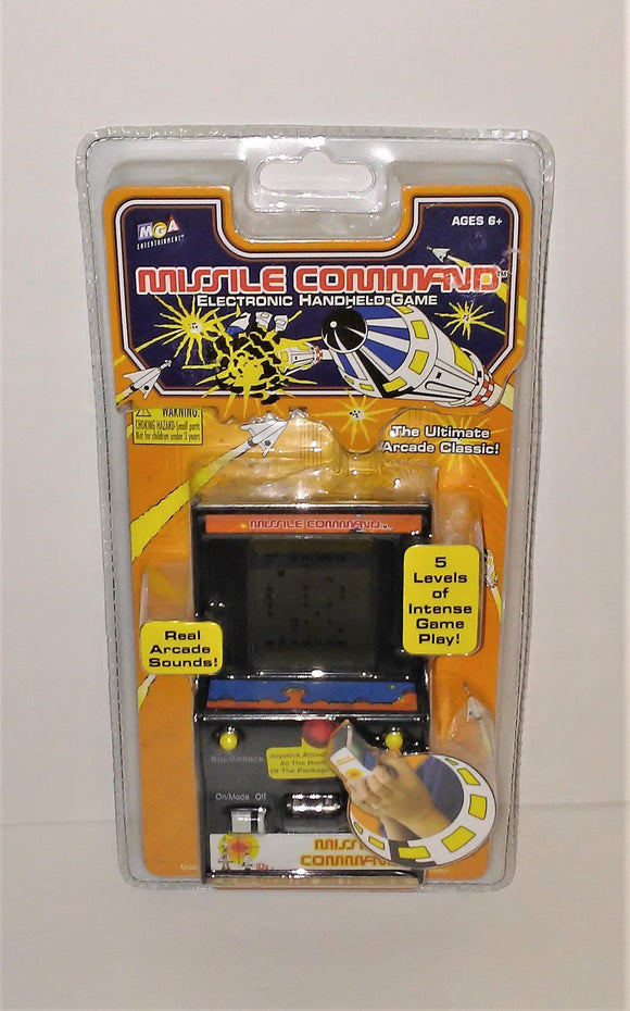 MISSILE COMMAND Electronic Handheld Classic Arcade Game from 2005 - sandeesmemoriesandcollectibles.com