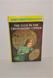Nancy Drew Mystery Stories THE CLUE IN THE CROSSWORD CIPHER #144 Hardcover from 1999 - sandeesmemoriesandcollectibles.com