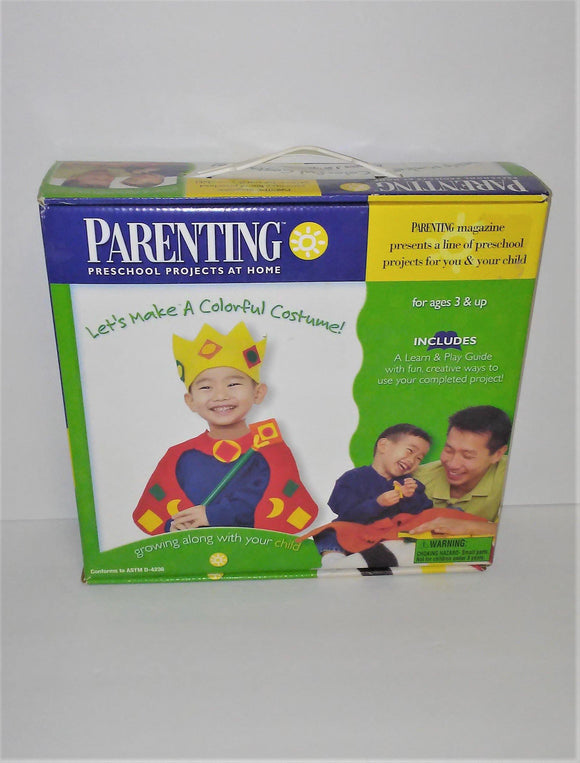 PARENTING Magazine Let's Make A Colorful Costume PRESCHOOL Project Kit from 1999 - sandeesmemoriesandcollectibles.com