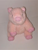 Priscilla the Pink Pig Plush by Macy's 6.5" Tall Item #012775 - sandeesmemoriesandcollectibles.com