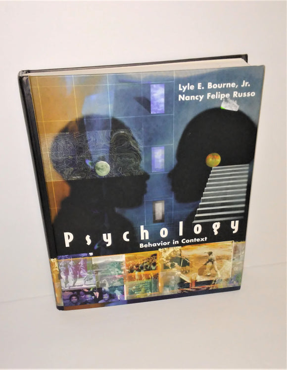 PSYCHOLOGY Behavior In Context Textbook FIRST EDITION 1998 Instructor's Desk Copy Hardcover - sandeesmemoriesandcollectibles.com