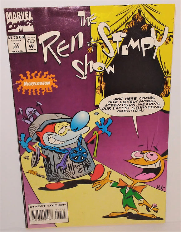 The Ren & Stimpy Show Comic Book #17 April 1994 by Marvel Comics - sandeesmemoriesandcollectibles.com