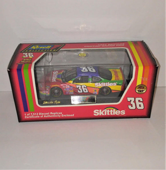Revell Derrike Cope #36 Skittles 1997 Pontiac Grand Prix Diecast Stock Car 1:43 Scale Limited Edition - sandeesmemoriesandcollectibles.com