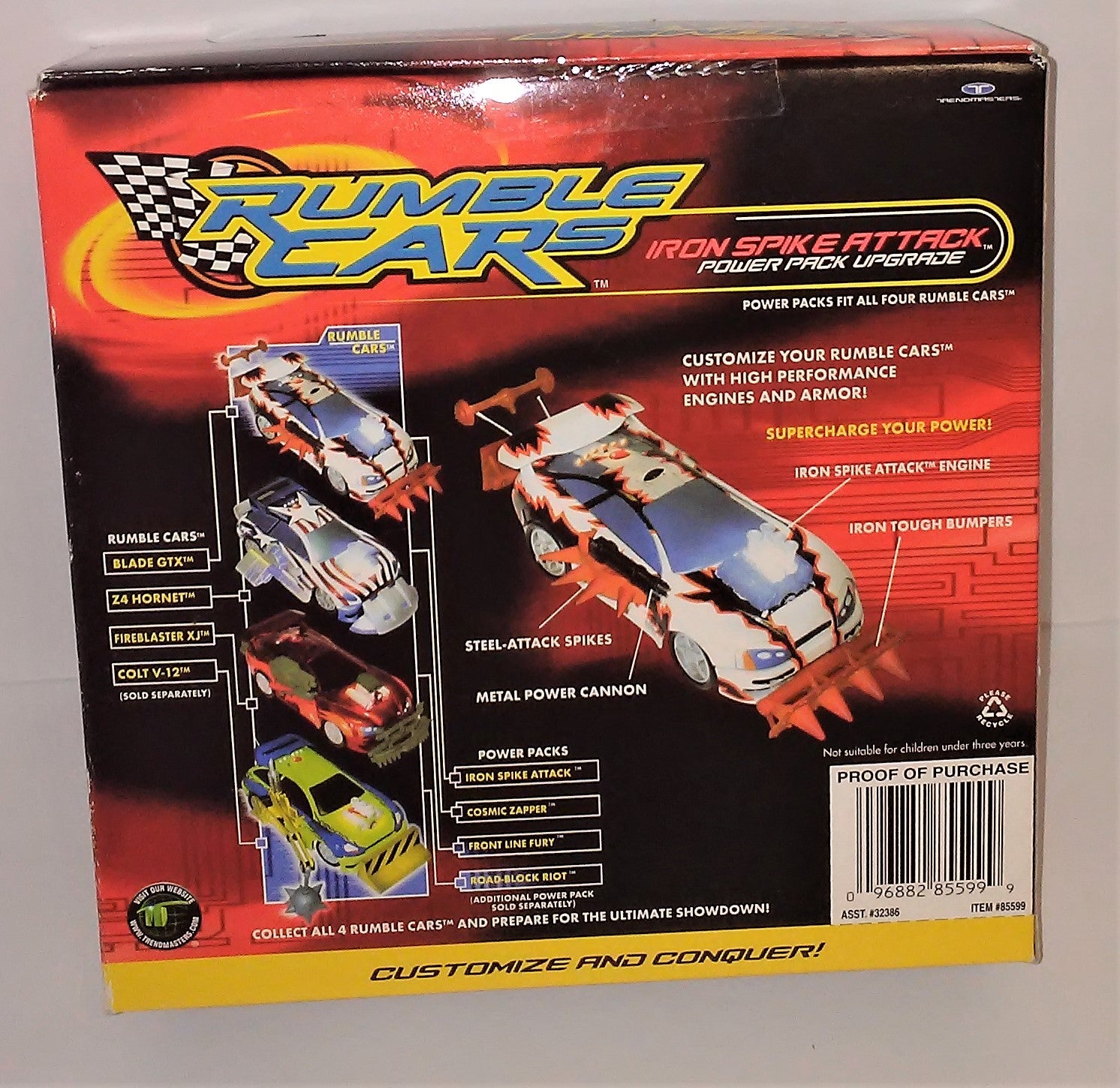 Rumble Cars IRON SPIKE ATTACK Power Pack Upgrade Set from 2001