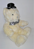 Russ Berrie A BEARY SPECIAL LOVE Groom Bear Creamy White Plush 18" Item #28716 - sandeesmemoriesandcollectibles.com
