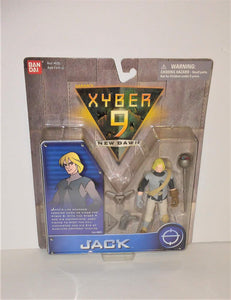 Saban's XYBER 9 New Dawn JACK Action Figure with Accessories by Bandai from 1999 - sandeesmemoriesandcollectibles.com