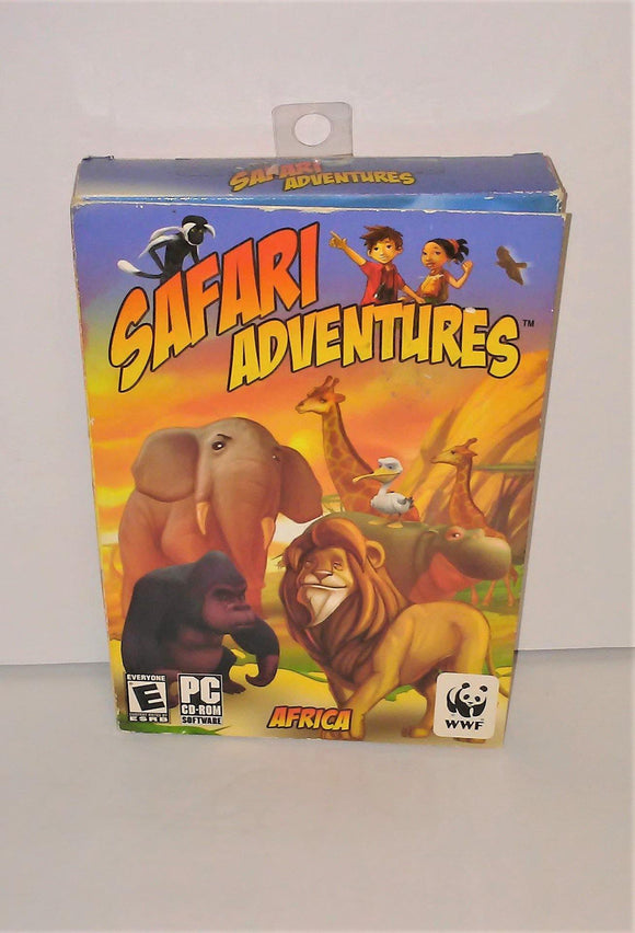 Safari Adventures AFRICA PC Game by WWF from 2004 - sandeesmemoriesandcollectibles.com