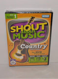 Shout About Music COUNTRY EDITION DVD Party Game by Parker Brothers from 2005 - sandeesmemoriesandcollectibles.com