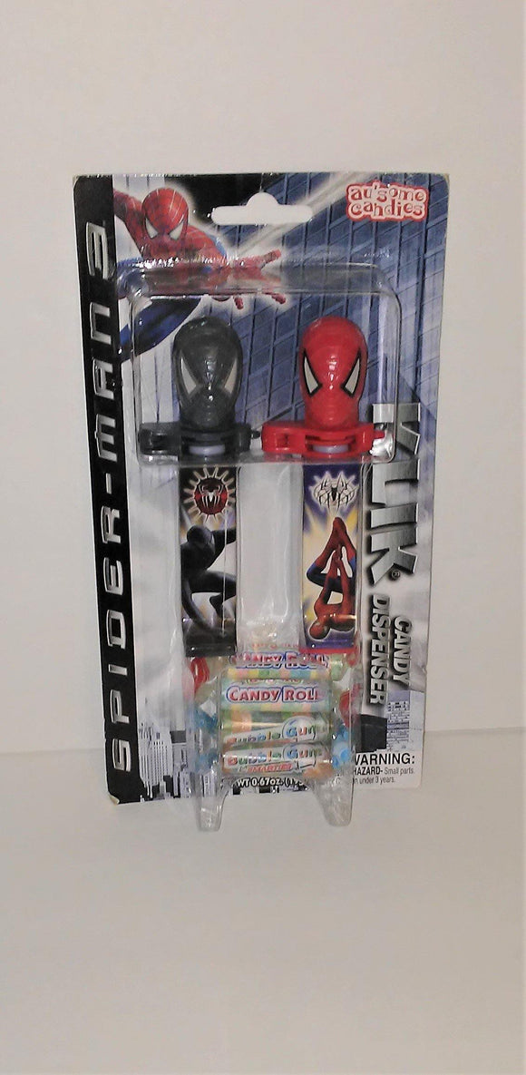 SPIDER-MAN 3 Klik COLLECTIBLE Candy Dispenser - 2 Pack from 2007 - sandeesmemoriesandcollectibles.com