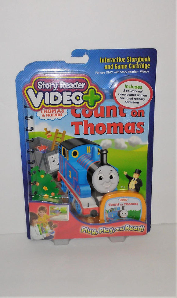 Story Reader Video+ Thomas & Friends COUNT ON THOMAS Book and Cartridge from 2006 - sandeesmemoriesandcollectibles.com