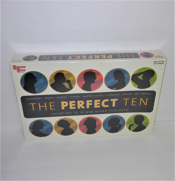The Perfect Ten Board Game by University Games from 2004 - sandeesmemoriesandcollectibles.com