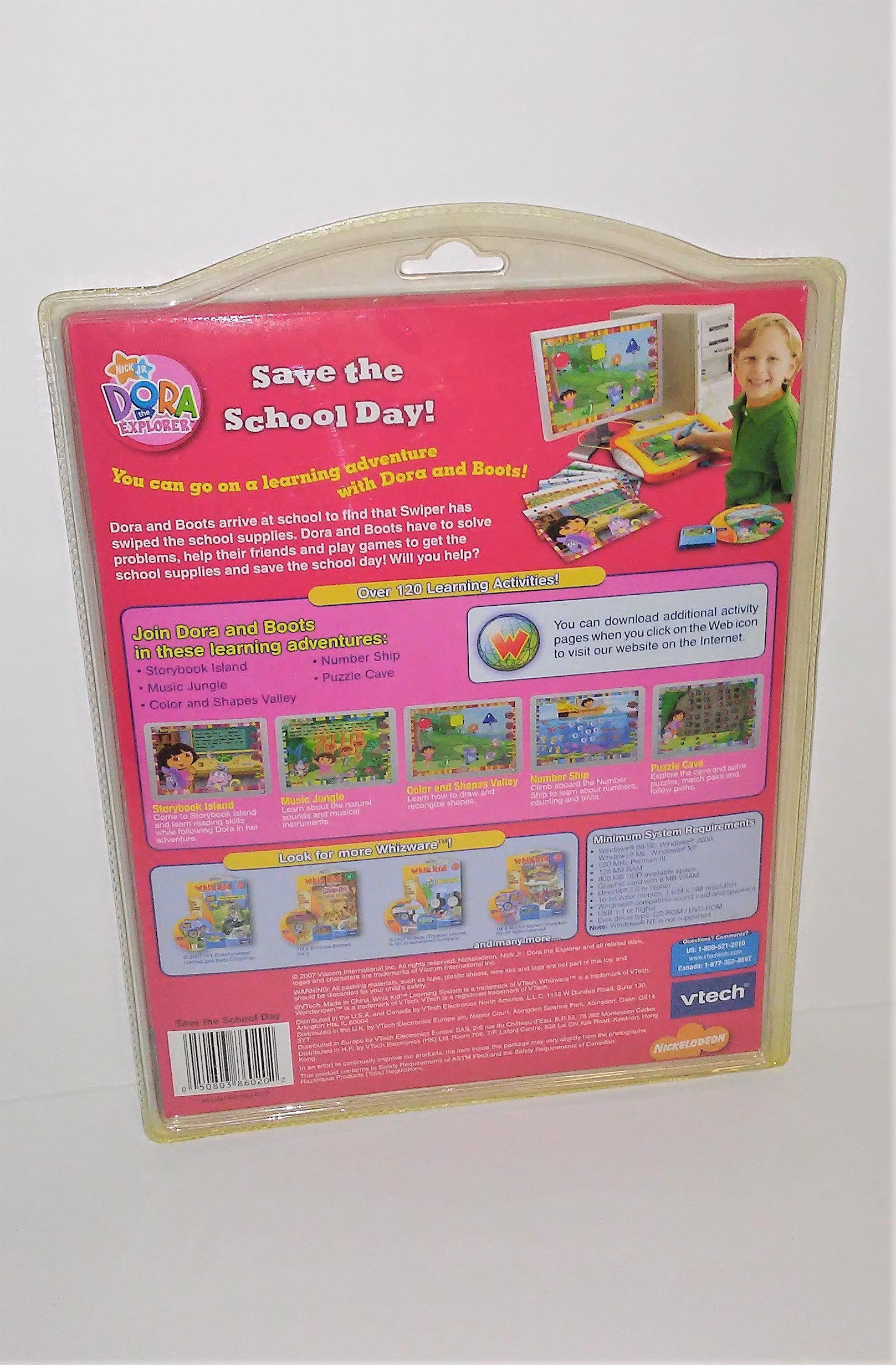 Vtech DORA THE EXPLORER Whiz Kid Learning System SAVE THE SCHOOL DAY C –  Sandee's Memories & Collectibles
