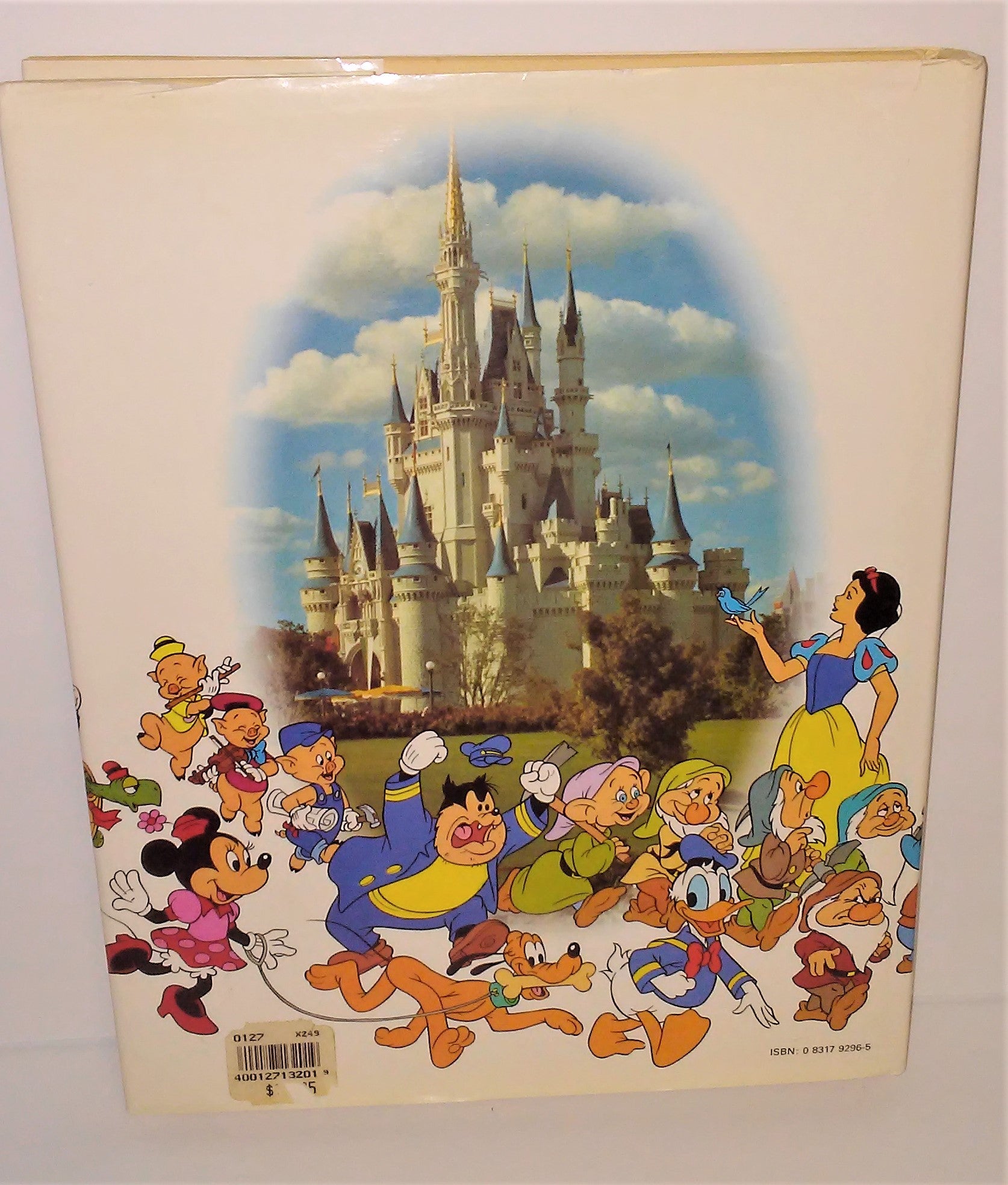 Walt Disney's World of Fantasy book by Adrian Bailey from 1987 Hardcover  Printed in Spain