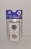 Whitman NICKEL / QUARTER 2" x 2" Coin Mounts Package of 30 - sandeesmemoriesandcollectibles.com