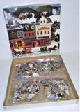 Winter Village Jigsaw Puzzle 551 Pieces 18" x 24" from 1978 Item #6053 100% COMPLETE - sandeesmemoriesandcollectibles.com