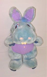 Vintage WUZZLES Hoppopotamus Plush Doll 12.5" Tall from 1985 by Hasbro Softies - sandeesmemoriesandcollectibles.com