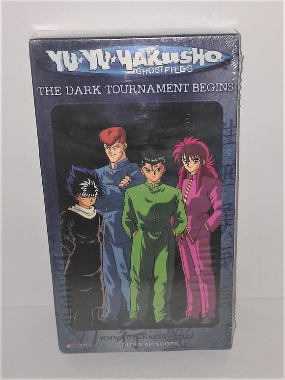 Yu Yu Hakusho Ghost Files THE DARK TOURNAMENT BEGINS VHS Video from 2002 in English